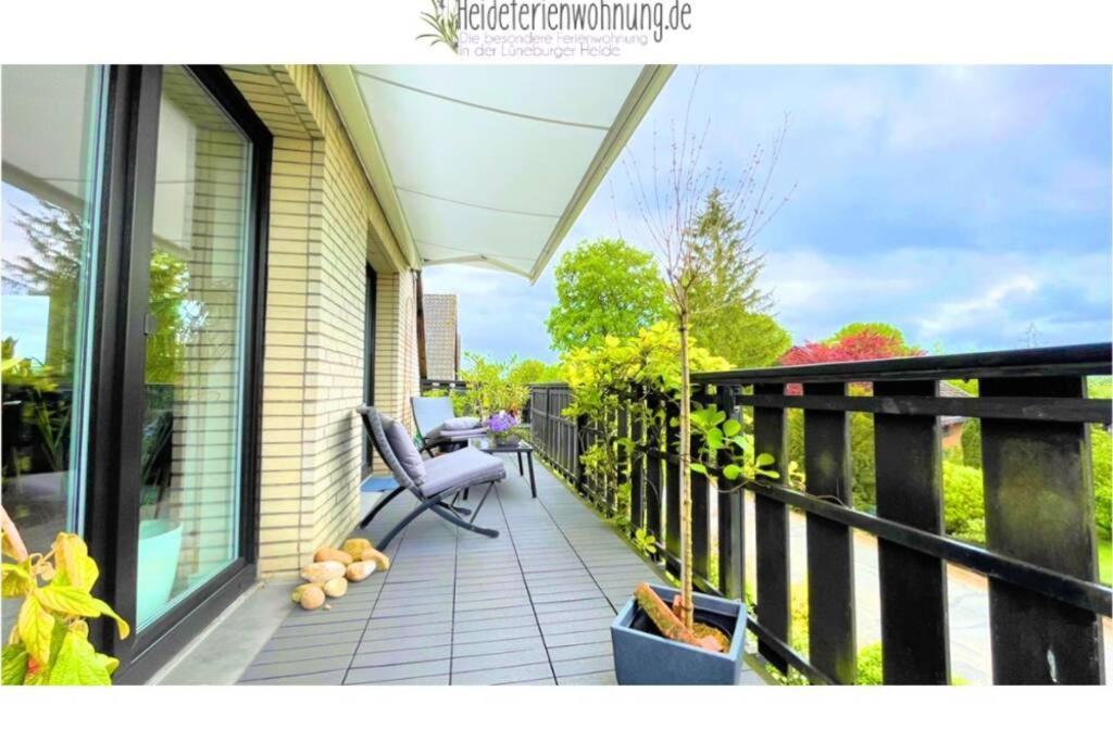Heideferienwohnung - Die Neue Ferienwohnung Walsrode Esterno foto