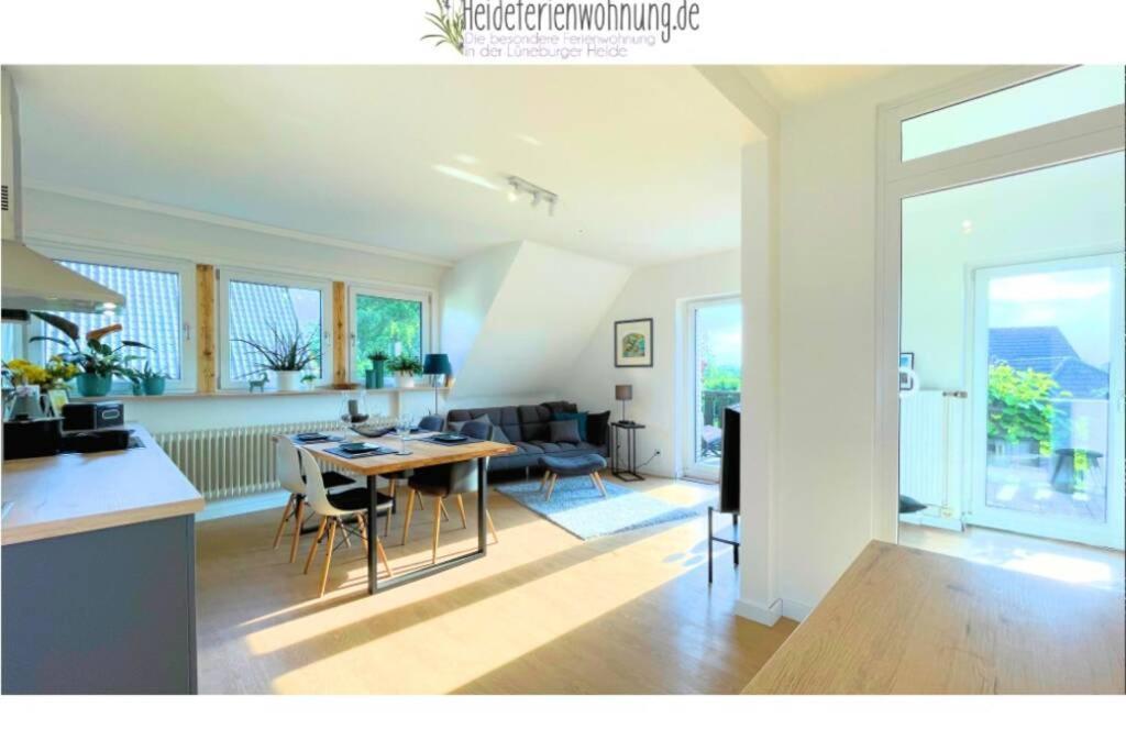Heideferienwohnung - Die Neue Ferienwohnung Walsrode Esterno foto